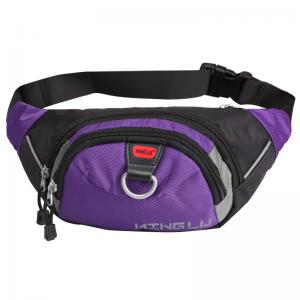 MingLu Nylon Sports Waterproof Waist Bag Running Waist Pack Wear Resistance