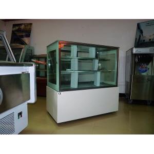 China Asia Hot Sale Luxury White Square Cake Display Freezer 1.8 meter Two Layers supplier