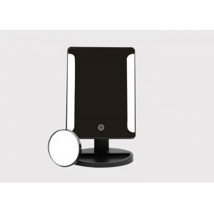 China White / Black LED Cosmetic Mirror Stand Design Beauty Lighted Makeup Mirror supplier