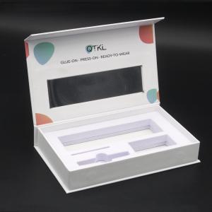 China Custom Printing Product Box For Press On Nails Retail Empty Fake False Press On Nail Packaging Box supplier