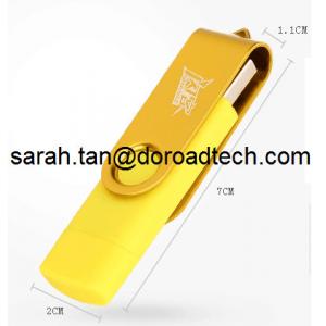 Memoria USB caliente del teléfono móvil de la venta, impulsión de la pluma del teléfono móvil USB con los zócalos dobles