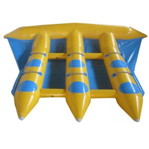 China Funny Sea Beach Inflatable Flying Fish , Outdoor Entertainment Inflatable Banana Boat supplier