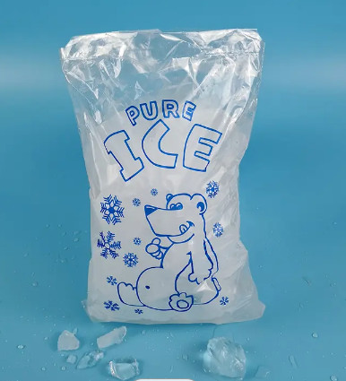China Le poly en plastique jetable de glaçon sachet l'impression de gravure de cordon wholesale