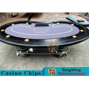 China Texas Holdem Casino 10 Person Poker Table For Gambling Games supplier
