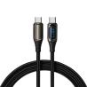 China Cable trenzado de doble tipo C 3A CC60W/CL27W con pantalla digital y opciones personalizables wholesale