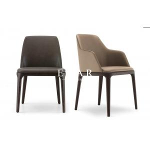 China Leather Solid Wood Modern Dining Chair For Restaurant ZZ-ZC02B supplier