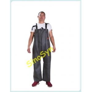 FQY19106 Black Rubber Safty Chest/ Waist Protective Working Fishery Men Pants