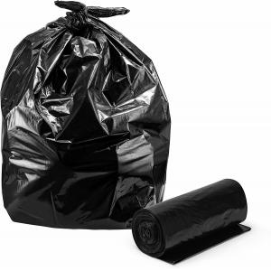 Star Sealed Heavy Duty Waste Bags , Customized Large Black Bin Bags Roll Packed