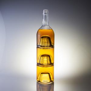 China Glass Body Latest Model Mini Liquor Whisky Bottle with Aluminium Cap 50ml 100ml 200ml supplier