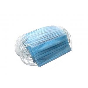China OEM Blue And White Earloop Disposable Masks For Restaurants , Beauty Salons supplier
