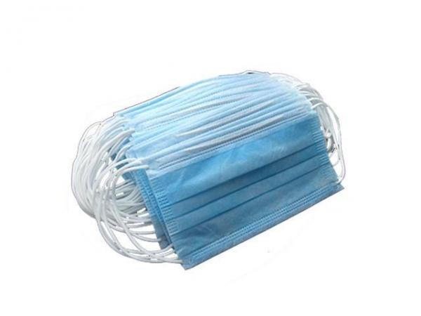 OEM Blue And White Earloop Disposable Masks For Restaurants , Beauty Salons