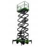 7.5 Meters Manual Pushing Mobile Scissor Lift X-Lift Platform 500Kg In Green