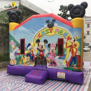 China Minnie Mouse Inflatable Bounce House Inflatable Mickey Jumping Castle For Kids Park supplier