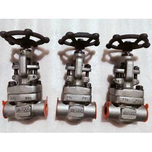 China Forged NPT Globe Valve Threads Cutting Regulating Throttling No Fluid Loss supplier