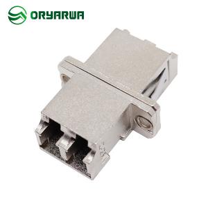 China SM MM Duplex Metal LC Fiber Optic Adapter Low Insertion Loss 0.2dB supplier