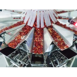 China 50g Dry Red Pepper Packing Machine Vertical Grain Bag With Multihead Weigher 120BPM supplier