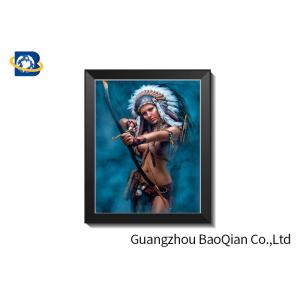 Knight Theme ODM 3D Lenticular Sheet Picture With PVC Frame 30 X 40 CM