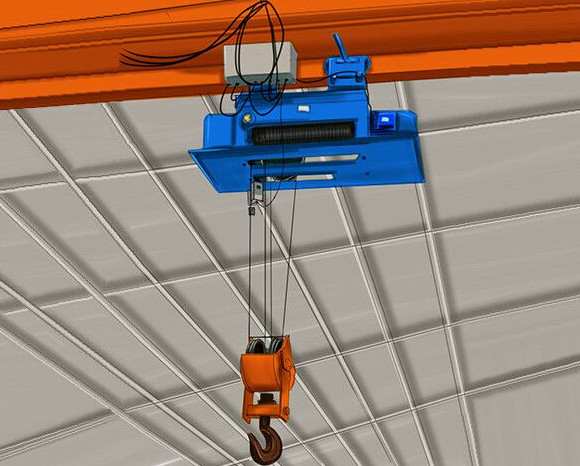 10 Ton Electric EOT Foundry Crane 60m Box Type Single Beam Remote Control