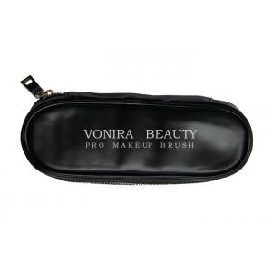 High Quality Women Makeup Brush Bag Vintage Cosmetic Pouch PU Leather Travel Toiletry Holder