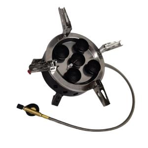 China Five Spray Head Stove Mini Portable Folding Camping Gas Stove Burner Outdoor Gas Grills supplier