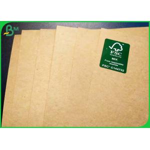 China Wood Pulp 300g 350g Natual Brown Kraft Food Wrapping Paper In Roll Package supplier