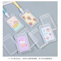 China TRANSPARENT CARD HOLDER WORK CARD LANYARD RICE CARD NAME TAG CAMPUS CARD STUDENT BUS SCHOOL CARD HOLDER ACCESS CARD on sale