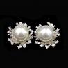 Elegant Star Shaped Pearl 925 Sterling Silver Stud Earrings For Girls