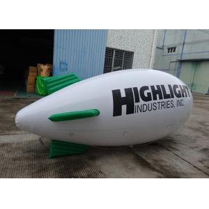 China Inflatable White Blimps Airship Zeppelin With Custom Logo Print, Helium Balloon supplier