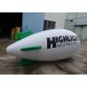 Inflatable White Blimps Airship Zeppelin With Custom Logo Print, Helium Balloon