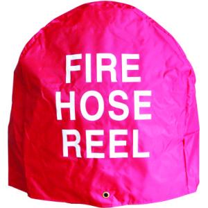 China Red Color Fire Hose Reel Cover With Gate Shape Fire Hose Reel Protection supplier