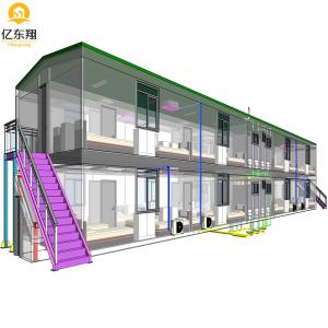 China Quick Assembly Prefabricated Container House 20ft with Galvanized Steel Frame supplier