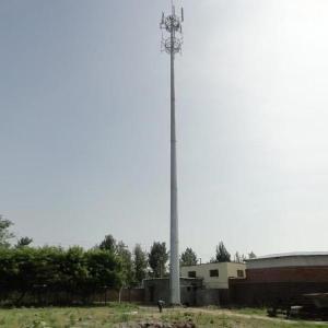 China 20m 30m 40m 50m 5G Wifi 単管通信塔避雷針塔アンテナ高架ポール電信単極塔 wholesale
