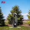 China Custom Print Method Metal Abstract Sculpture Polished Mirror Circle Outdoor Sculpture wholesale