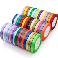 China Single Face Assorted Polyester Nylon Satin Ribbon 100 Yards 3mm-10mm on sale