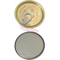 China Rust Resistance Tin Metal Lid 99mm Diameter Golden EOE Lid For Food Cans on sale
