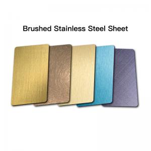 China Custom Multi Purpose Brushed Stainless Steel Sheet 1219 x 2438mm supplier
