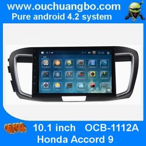 China Ouchuangbo Honda Accord 9 android 4.2 multimedia kit with bluetooth gps navigation ipod usb mp3 player supplier