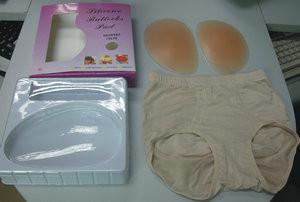 100% silicone with different weight buttocks Pad packed into color box with