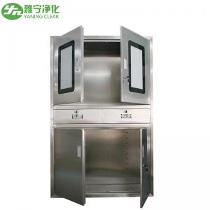 China Clinic Furniture Stainless Steel Medical Instrument Case Medicine Drug Cabinet supplier