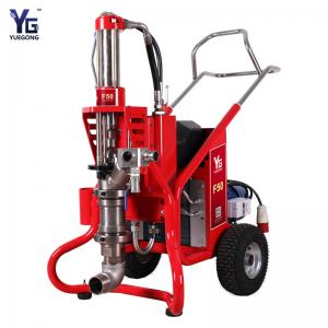 China F50 Thick thin Fireproof Paint Gypsum Mortar Spraying Machine 14HP 50L Wall Roof Floor Prevention Water Paint Coating supplier