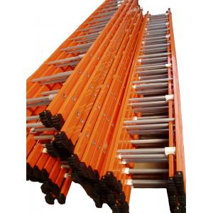 China OEM Powder Coated 5M Steel Scaffold Step Ladder , Industrial Safety Ladders supplier
