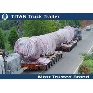 China Special Transportation Hydraulic tri axle trailer Modular with Diesel Engine supplier