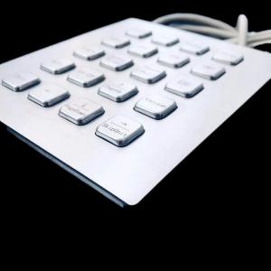Kiosk 20 Stretched Keys Industrial Metal Keyboard With USB Interface