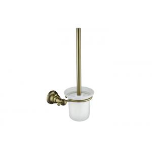 Bathroom Toilet Brush With Holder Brass Base Concealed Screw Mounting