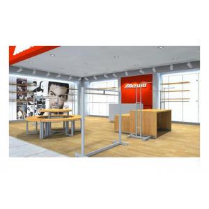 China Supermarket Simple Style Shop Display Equipment , Shop Wall Fittings Floor Standing Clothing Hanging wholesale