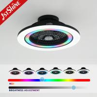 China Bedroom Bladeless Fan With RGB Light Smart APP Black Modern Small Size Multicolor on sale