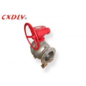 Q47F Worm Gear Operated Trunnion Mounted Ball Valve Stainless Steel Soft Sealing Valve