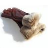 Fashion Lady's Double Face Sheep Skin Winter Glove