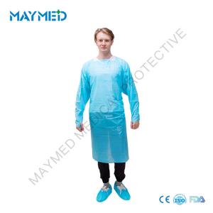 China AAMI PB70 Level 3 Disposable CPE isolation plastic gowns supplier