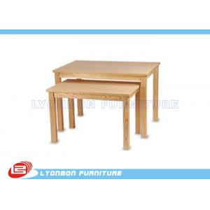 Shop MDF Wood Nesting Tables Display For Goods , Display Shelf Table